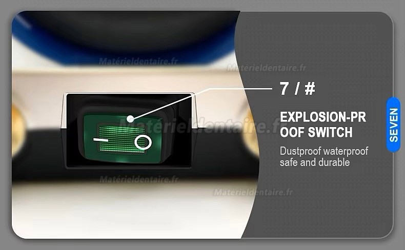 Micromoteur de laboratoire dentaire GONGYU G500 avec pièce à main 50K tr/min et pédale de commande